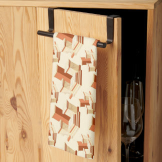 Rhythmic stack of marble pedestals and steps geschirrtuch