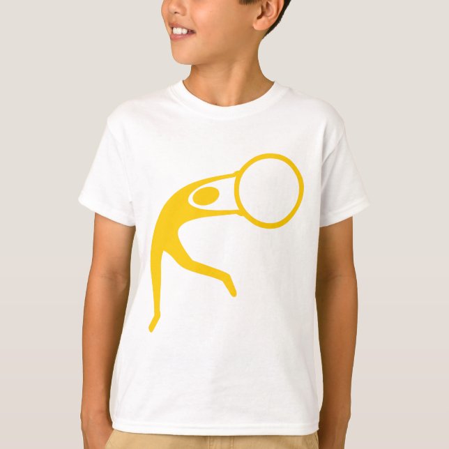 Rhythmische Gymnastik Abbildung: orange T-Shirt (Vorderseite)
