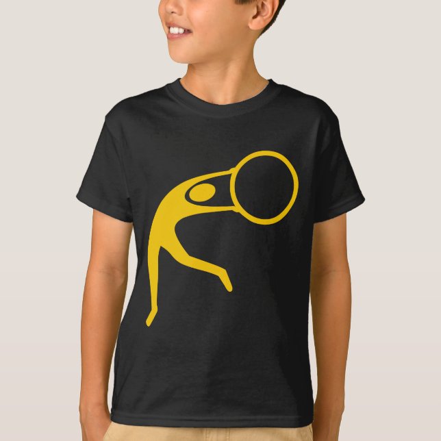 Rhythmische Gymnastik Abbildung: orange T-Shirt (Vorderseite)
