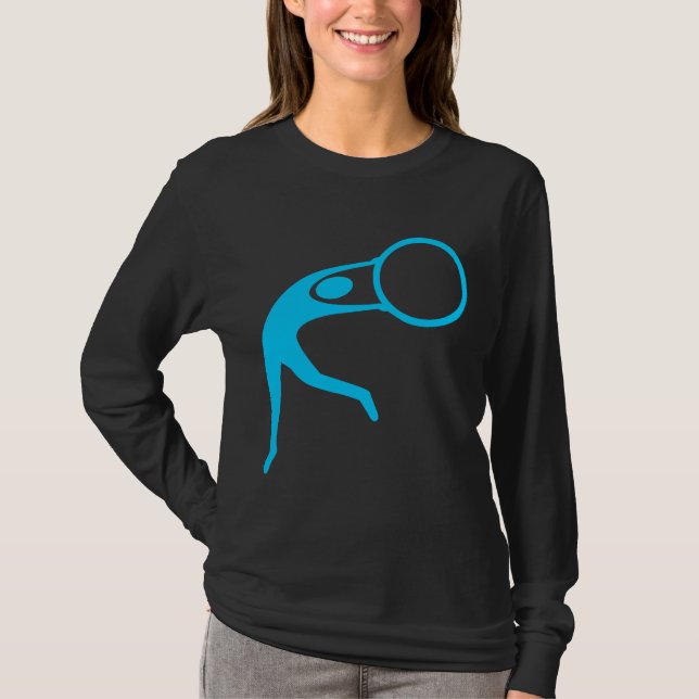 Rhythmische Gymnastik Abbildung: Sky Blue T-Shirt (Vorderseite)