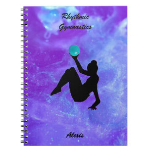 Rhythmische Gymnastik Ball Routine Galaxy Notebook Notizblock