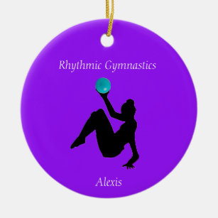 Rhythmische Gymnastik Ball Routine Keramik Ornament
