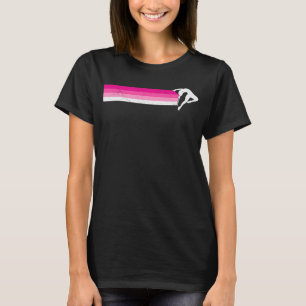 Rhythmische Gymnastik Baton Twirling Mädchen Retro T-Shirt