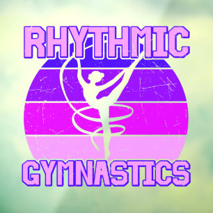 Rhythmische Gymnastik Fensteraufkleber