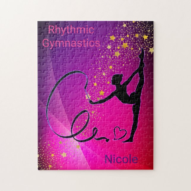 Rhythmische Gymnastik Girls Ribbon Puzzle (Vertikal)