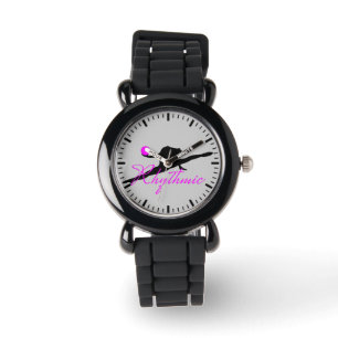 Rhythmische Gymnastik Glitzer beobachten Armbanduhr