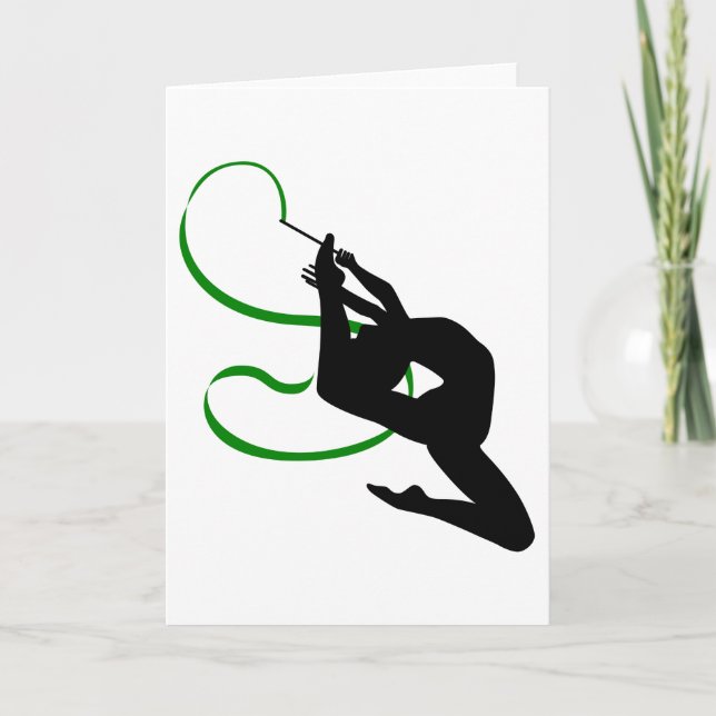 Rhythmische Gymnastik Grußkarten Karte (Vorderseite)