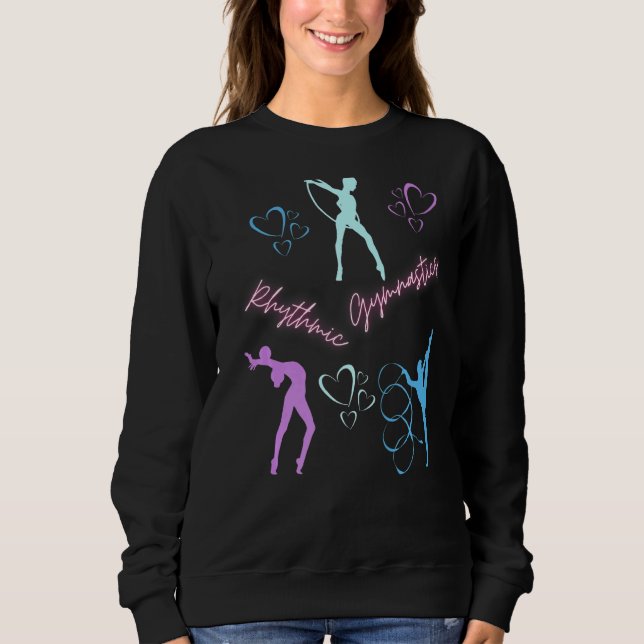 Rhythmische Gymnastik Herz Sweatshirt (Vorderseite)