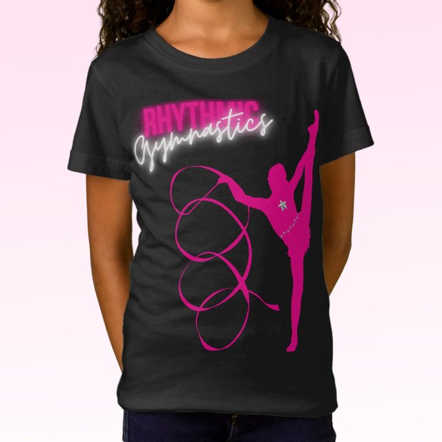 Rhythmische Gymnastik Hot Pink T - Shirt (Von Creator hochgeladen)