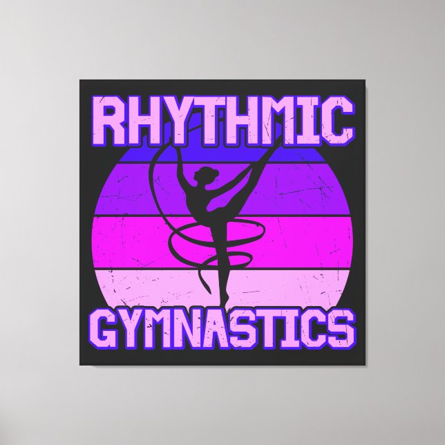 Rhythmische Gymnastik Leinwanddruck (Vorderseite)