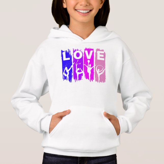 Rhythmische Gymnastik Liebe Hoodie (Vorderseite)
