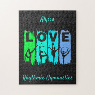 Rhythmische Gymnastik Liebe in Green und Aqua