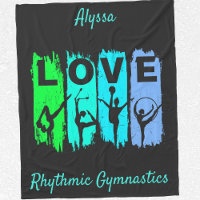 Rhythmische Gymnastik Liebe in Green und Aqua