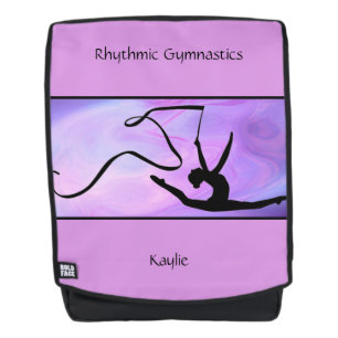 Rhythmische Gymnastik Lila Multifunktionsband-Back Rucksack