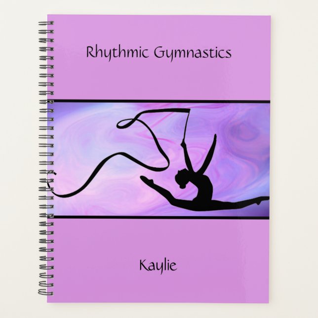 Rhythmische Gymnastik Lila Ribbon Planer (Vorderseite)