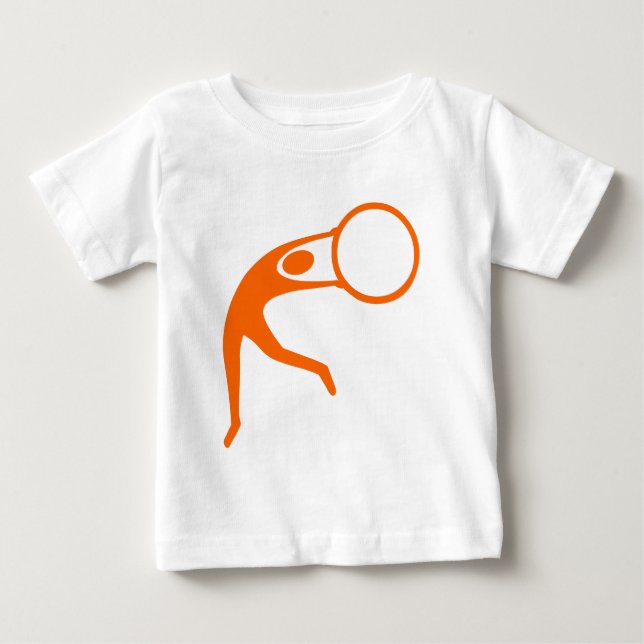 Rhythmische Gymnastik - Orange Baby T-shirt (Vorderseite)