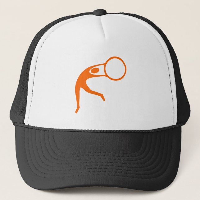 Rhythmische Gymnastik - Orange Truckerkappe (Vorderseite)