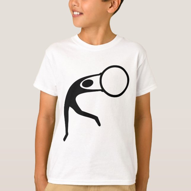 Rhythmische Gymnastik - Schwarz T-Shirt (Vorderseite)