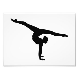 Rhythmische Gymnastik Silhouette Fotodruck