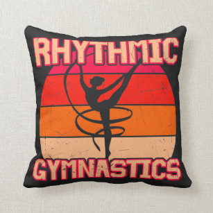 Rhythmische Gymnastik störend Orange und Rot  Kissen