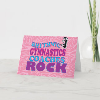 Rhythmische Gymnastik Trainer Note Card Karte