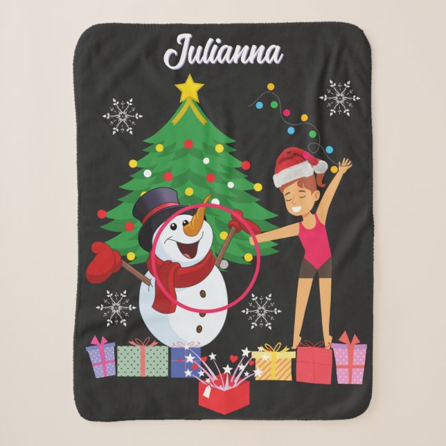 Rhythmische Gymnastik Weihnachtsfeier Sherpadecke (Vorderseite)