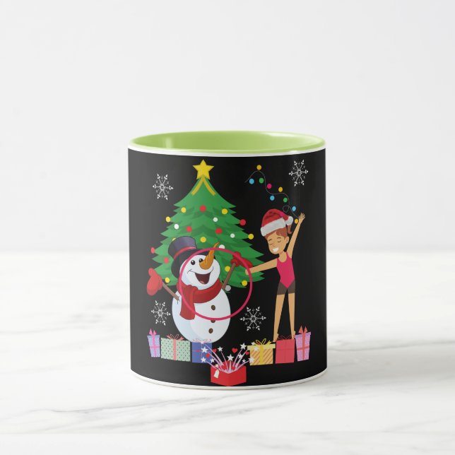 Rhythmische Gymnastik Weihnachtsfeier Tasse (Zentrum)