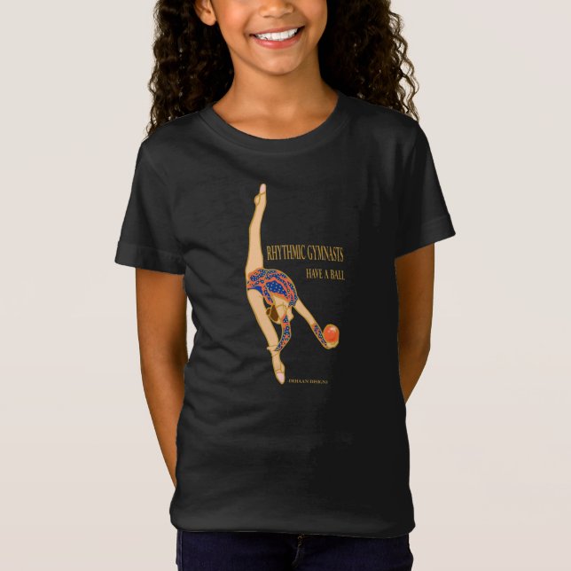 Rhythmische Gymnasts haben ein T-Shirt (Vorderseite)