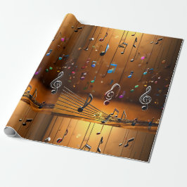 Rhythmische Harmonie: Musik tanzt Stil Geschenkpapier