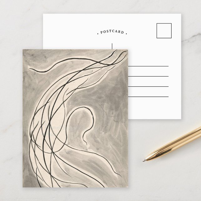 Rhythmische Linien | Abraham Walkowitz Postkarte (Von Creator hochgeladen)