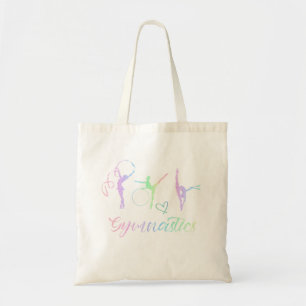 Rhythmischer Gymnastischer Regenbogen-Glitzer Zwei Tragetasche