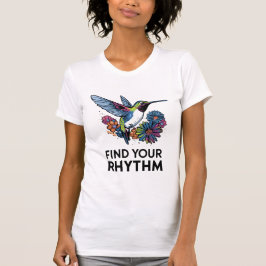 Rhythmischer Hummingbird-T - Shirt