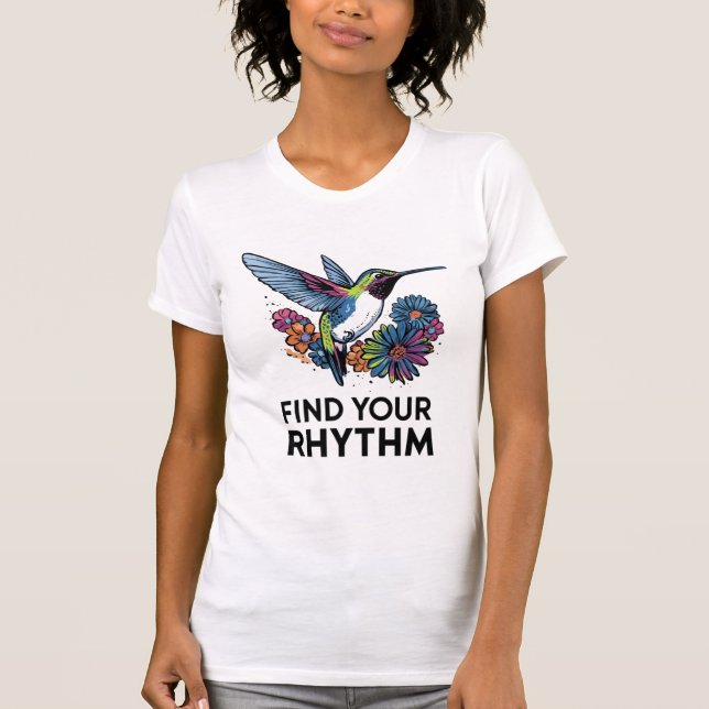Rhythmischer Hummingbird-T - Shirt (Vorderseite)