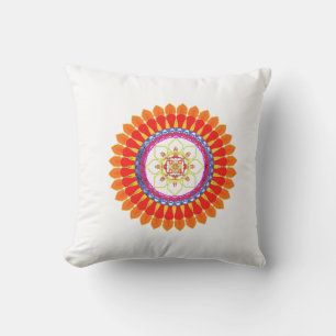 Rhythmisches Euphorie-Mandala  Kissen