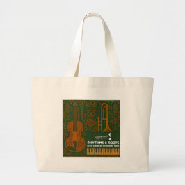 Rhythms & Roots Tote Bag Jumbo Stoffbeutel