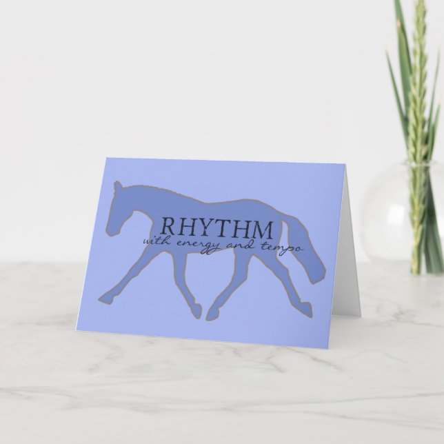 RHYTHMUS-12x18 GRUSS-KARTE Karte (Vorderseite)
