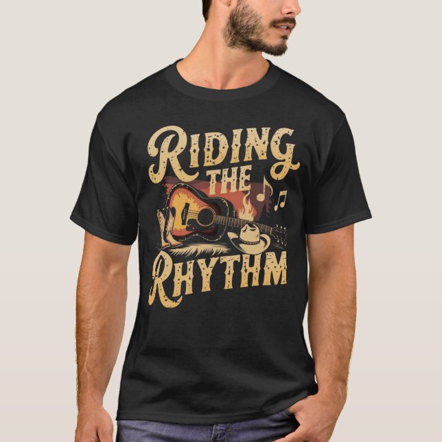 Rhythmus - Country Music Lover Geschenke T-Shirt (Vorderseite)