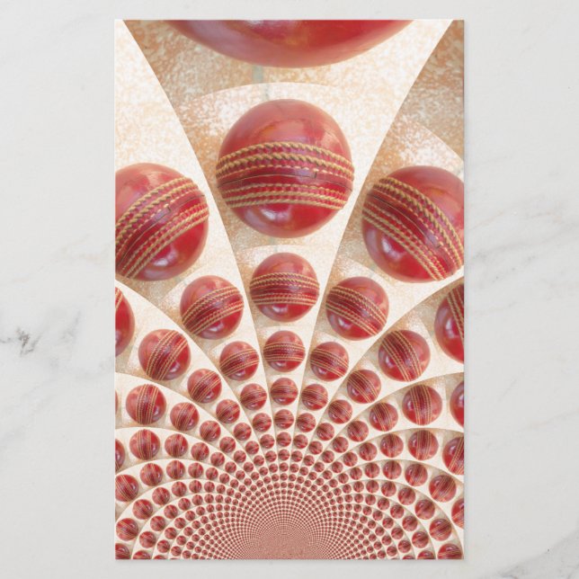 Rhythmus-Cricket-Balls aus Lederball: Rhythmisches Briefpapier (Vorderseite)