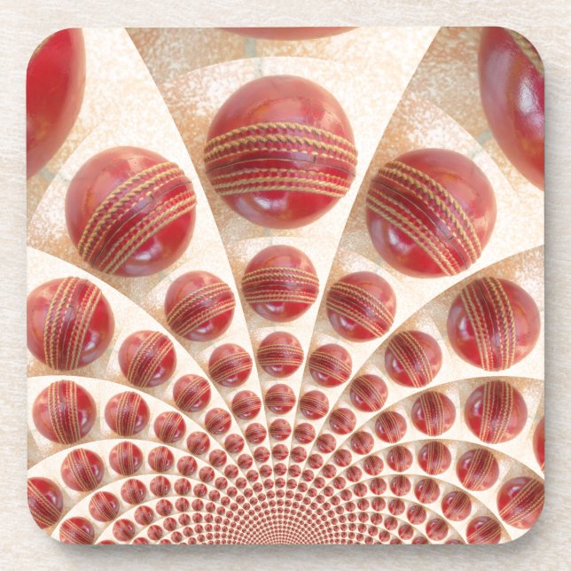 Rhythmus-Cricket-Balls aus Lederball: Rhythmisches Untersetzer (Vorderseite)