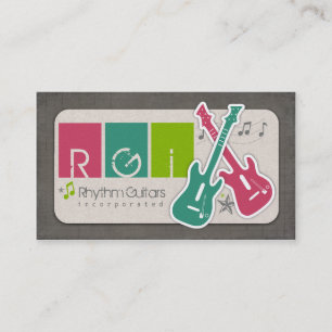 Rhythmus-Gitarren-Visitenkarten Visitenkarte