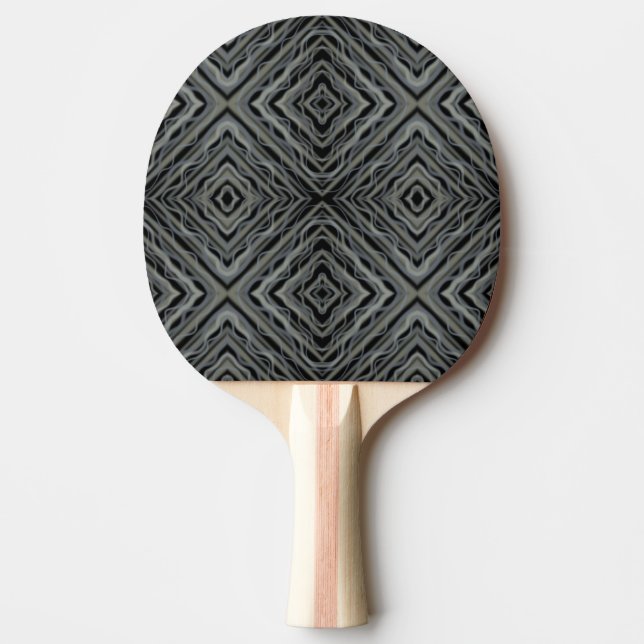 Rhythmus Pulsieren Moderne Abstrakte Kunst Illustr Tischtennis Schläger (Vorderseite)