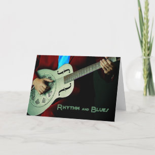 Rhythmus und Blues Guitar Grußkarte Karte