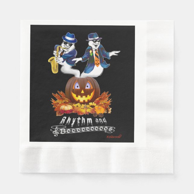 RHYTHMUS UND BUHOS SERVIETTE (Vorderseite)