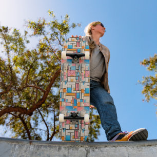 Rhythmus von Mondrian Skateboard