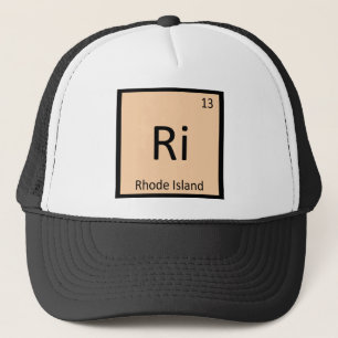 Ri - Periodensystem der Chemie von Rhode Island Truckerkappe