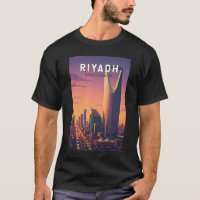 Riad Saudi-Arabien Illustration Reise Kunst Retro