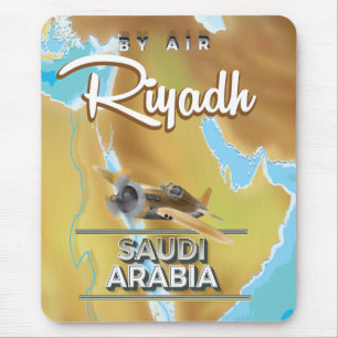 Riad Saudi-Arabien Reiseplakat Mousepad