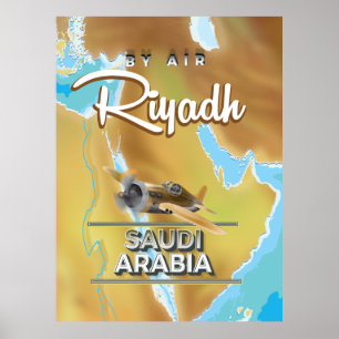 Riad Saudi-Arabien Reiseplakat Poster