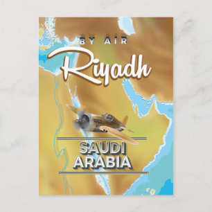 Riad Saudi-Arabien Vintage-Reiseposter Postkarte