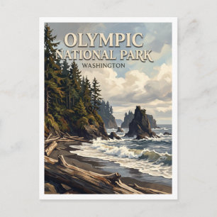 Rialto Beach Forks Washington Postkarte